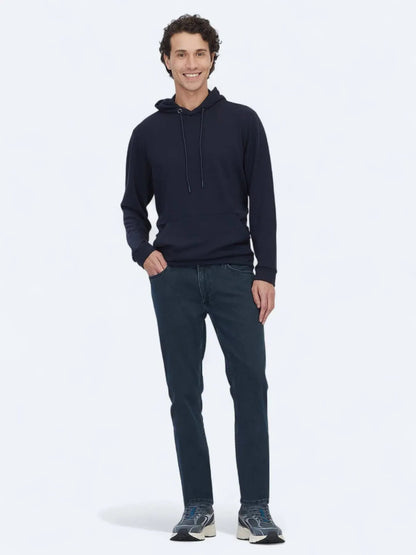 Marineblau Kapuzenpullover