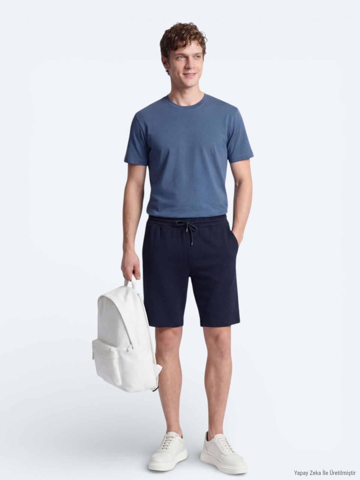 Gestrickte Jogging-Fit Sport-Shorts