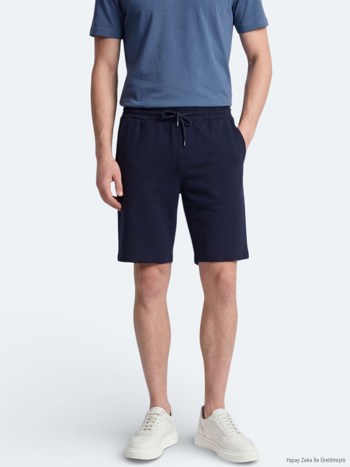 Gestrickte Jogging-Fit Sport-Shorts
