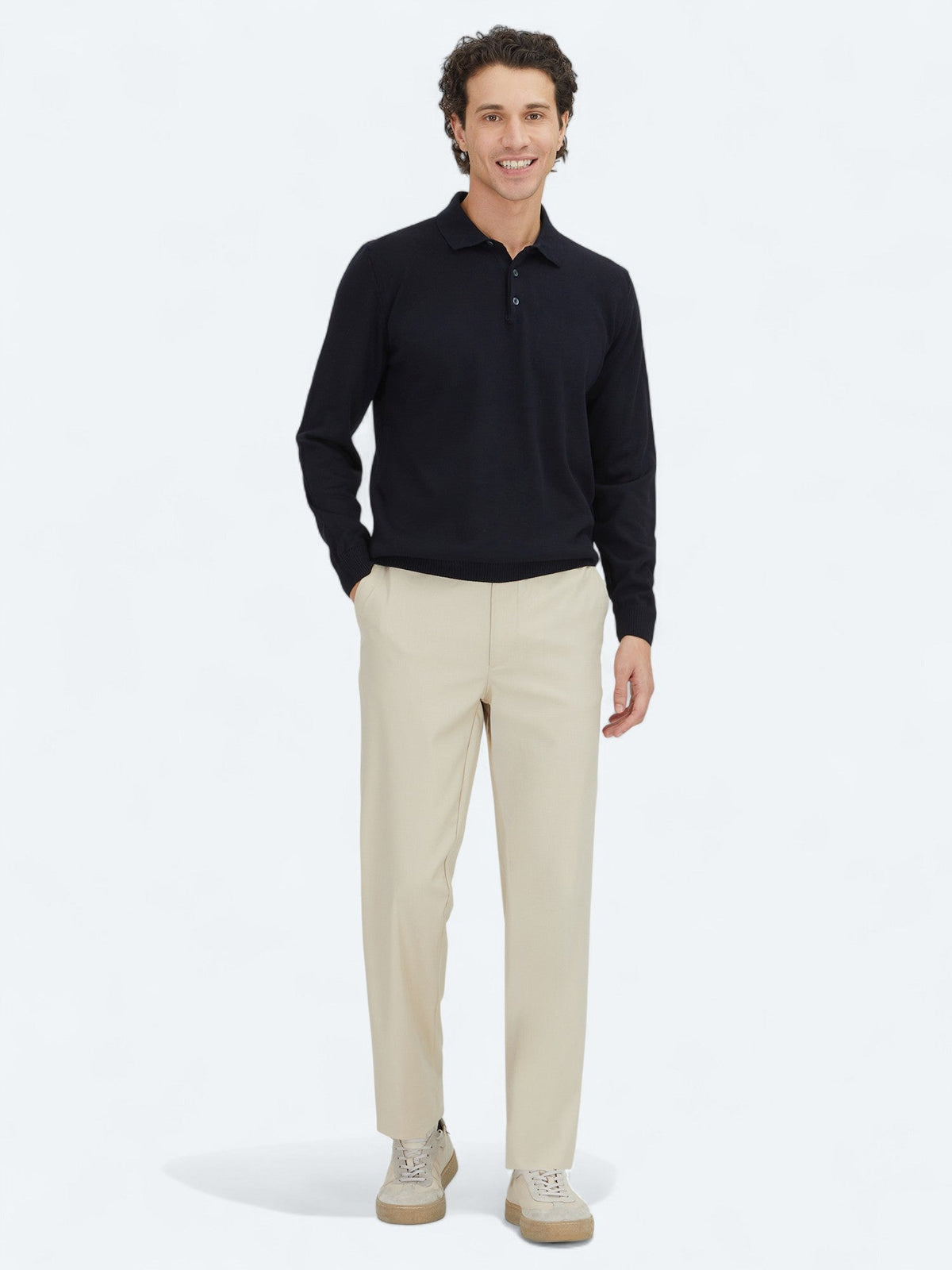 KİP Marineblaues Strick-Sweatshirt Lacivert