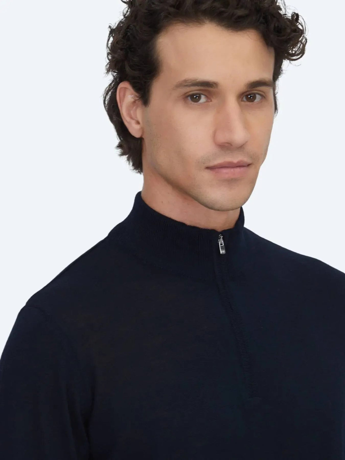 Navy Blau Strickpullover