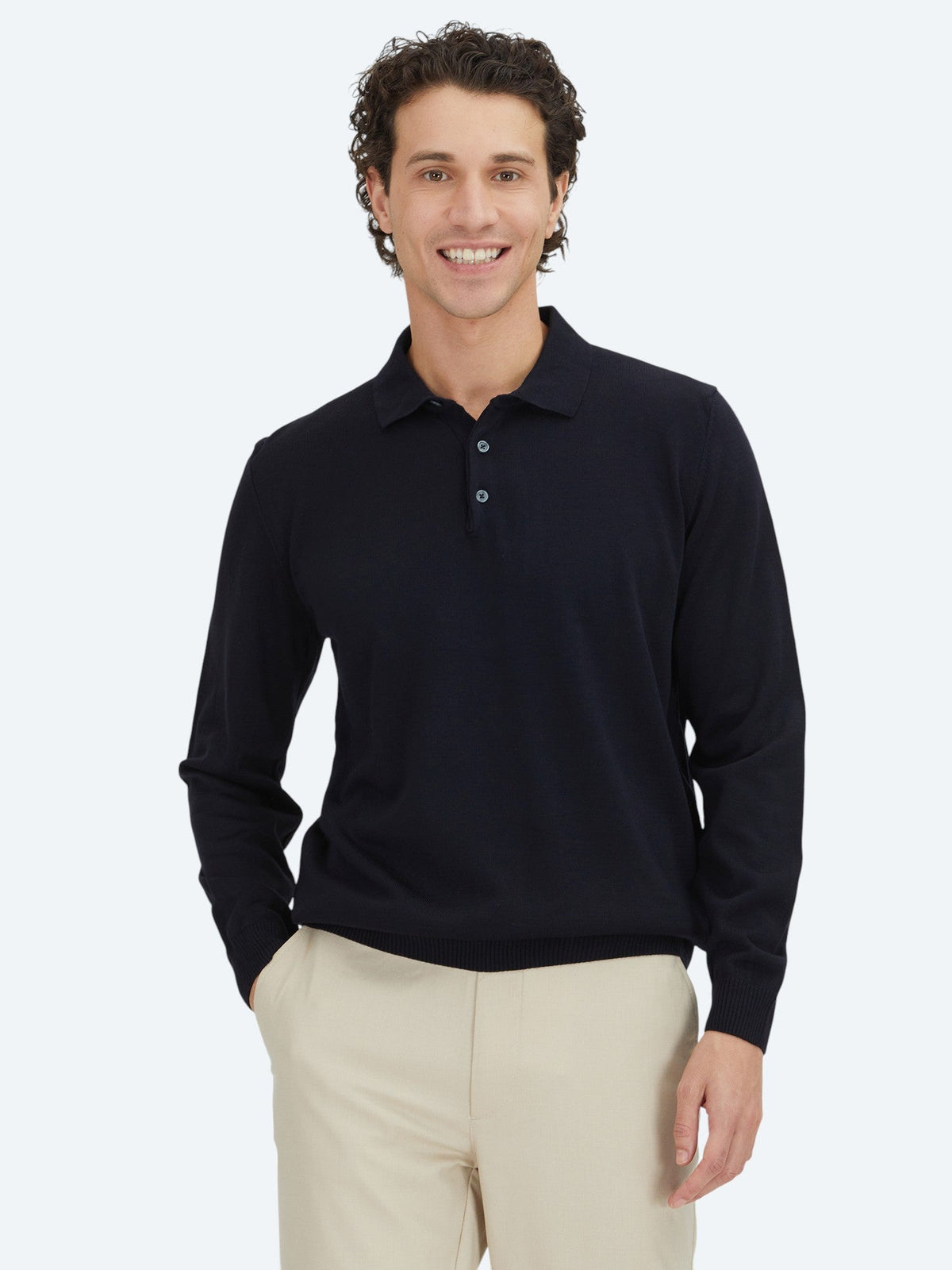 KİP Marineblaues Strick-Sweatshirt Lacivert
