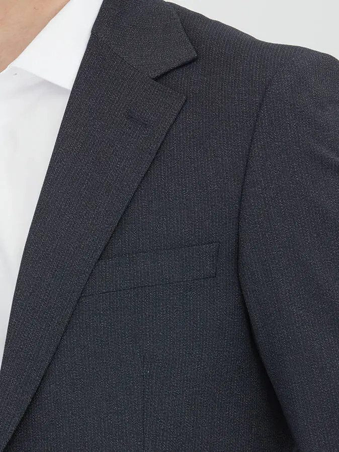 Marineblaues Micro Modern Fit Anzug