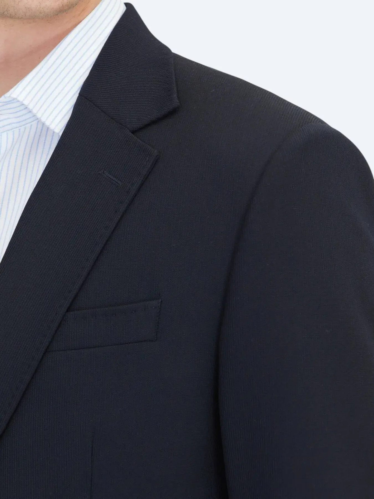 Marineblauer Mikro-Modern-Fit-Anzug