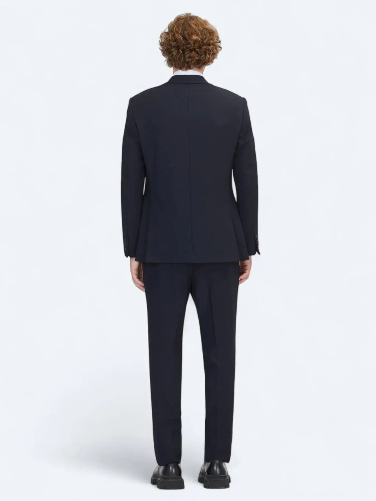 Marineblauer Mikro-Modern-Fit-Anzug