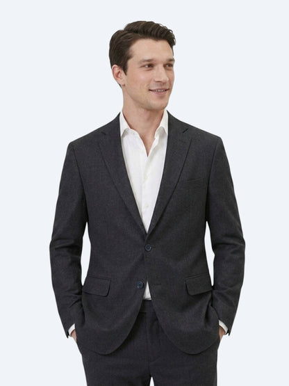 Marineblaues Micro Regular Fit Anzug