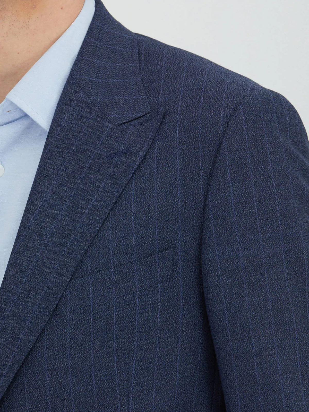 Marineblau Modern Fit Wollanzug