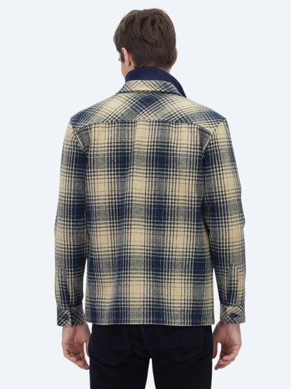 Marineblau Hemdjacke