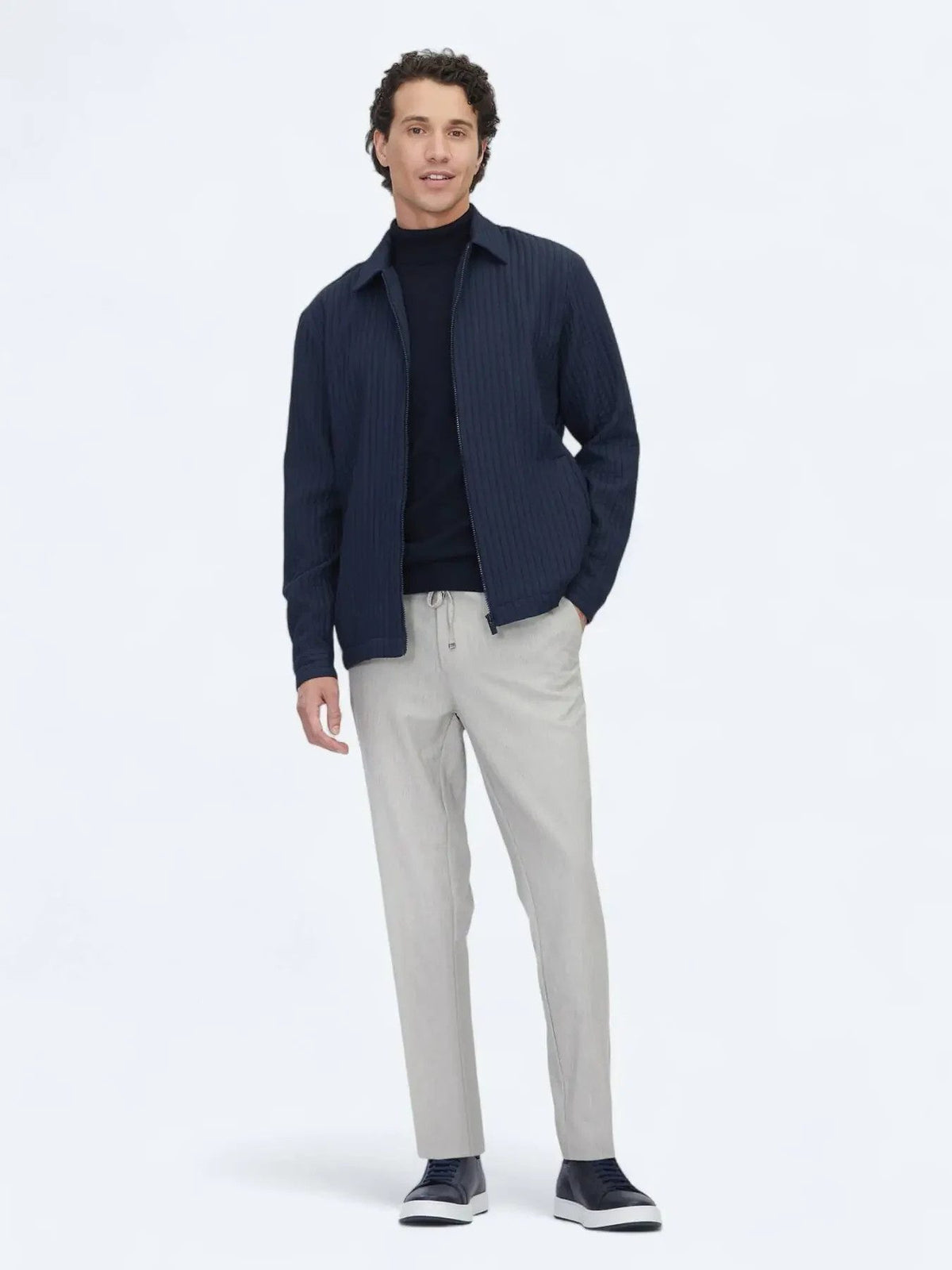 Marineblaues Overshirt