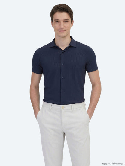 Gemustertes Regular Fit Freizeithemd