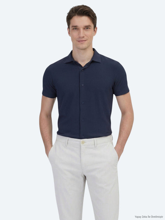 Gemustertes Regular Fit Freizeithemd