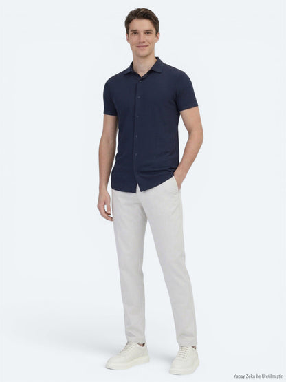 Gemustertes Regular Fit Freizeithemd