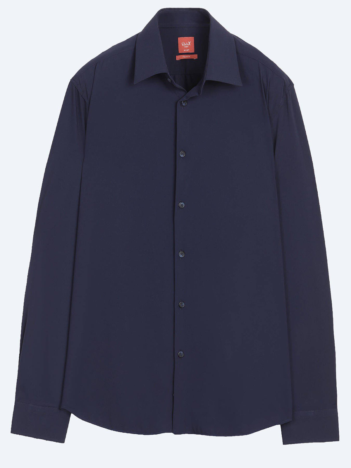 Marineblaues Freizeitstrickshirt Regular Fit