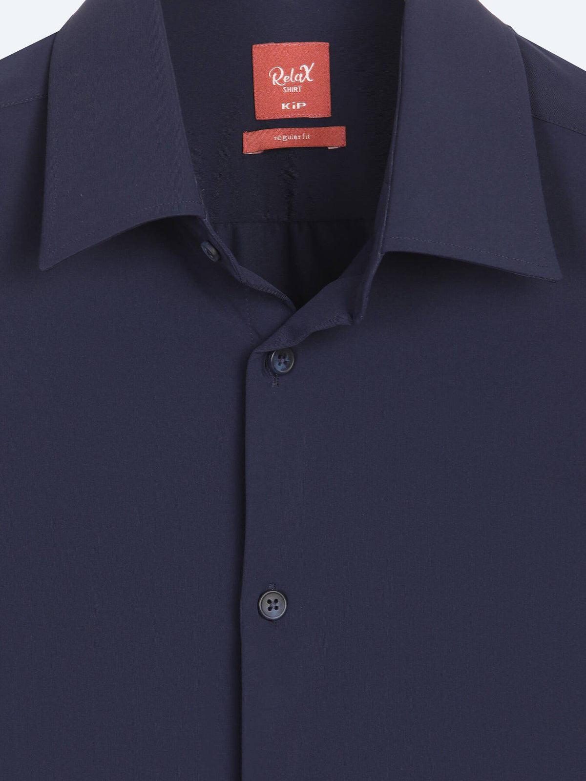 Marineblaues Freizeitstrickshirt Regular Fit