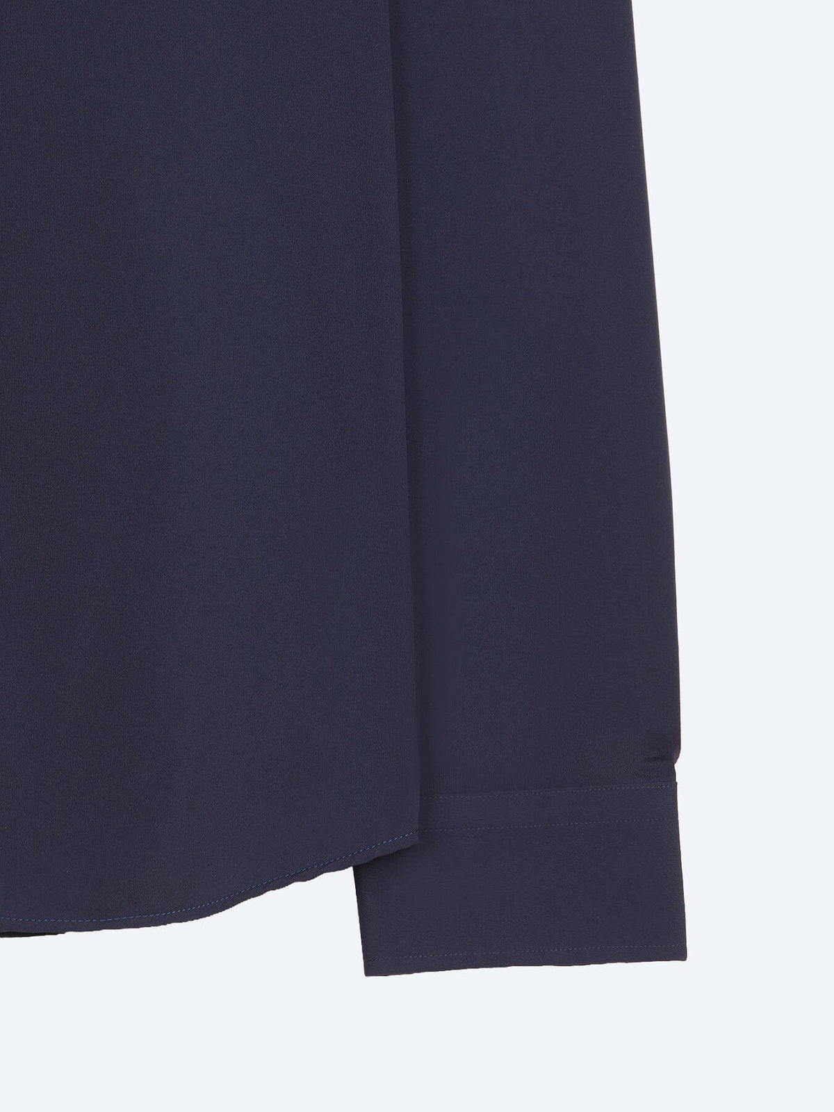 Marineblaues Freizeitstrickshirt Regular Fit