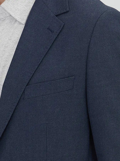 Marineblauer Anzug unifarben