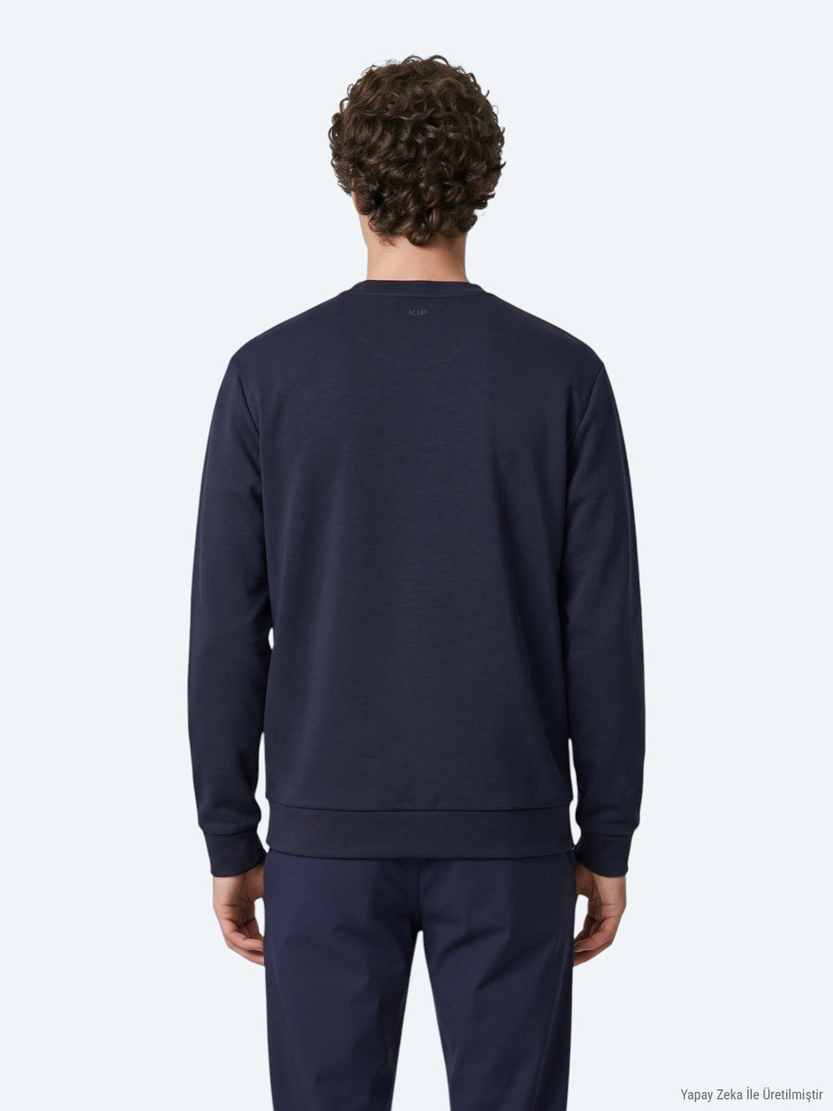 KİP Marineblaues schlichtes Sweatshirt