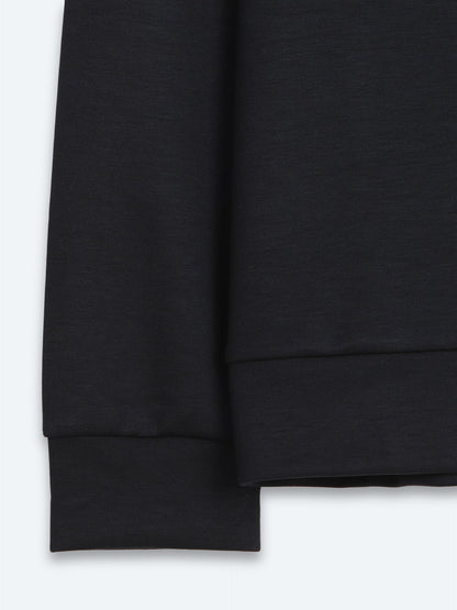 Marineblaues schlichtes Sweatshirt
