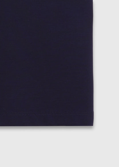 Marineblaues schlichtes T-Shirt