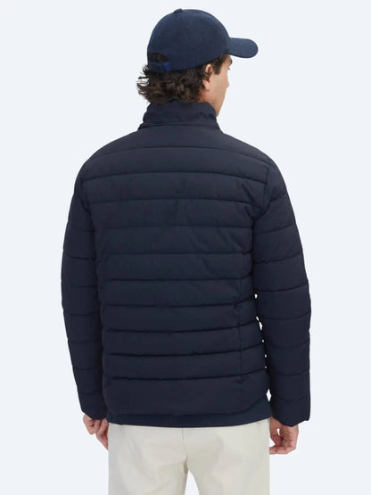 Marineblauer Regular Fit Kapuzenmantel
