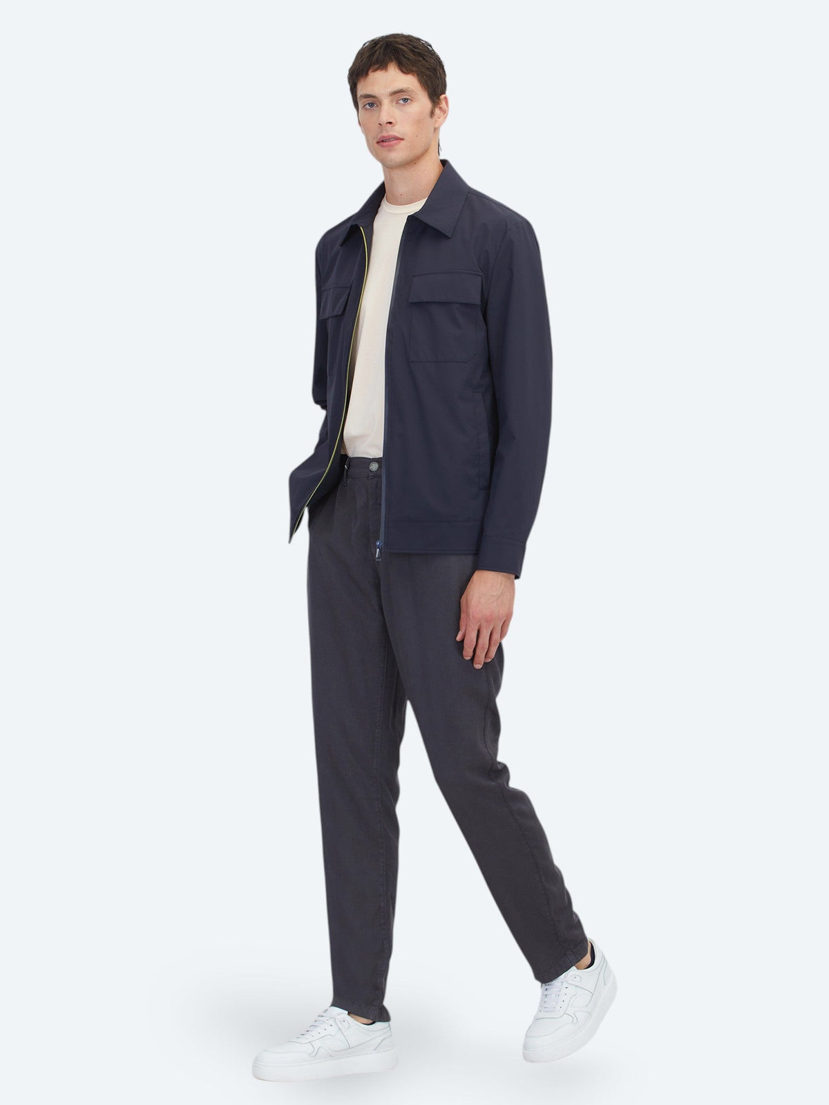 KİP Marineblaues Regular Fit Hemdkragen Freizeitjacke Navy blue