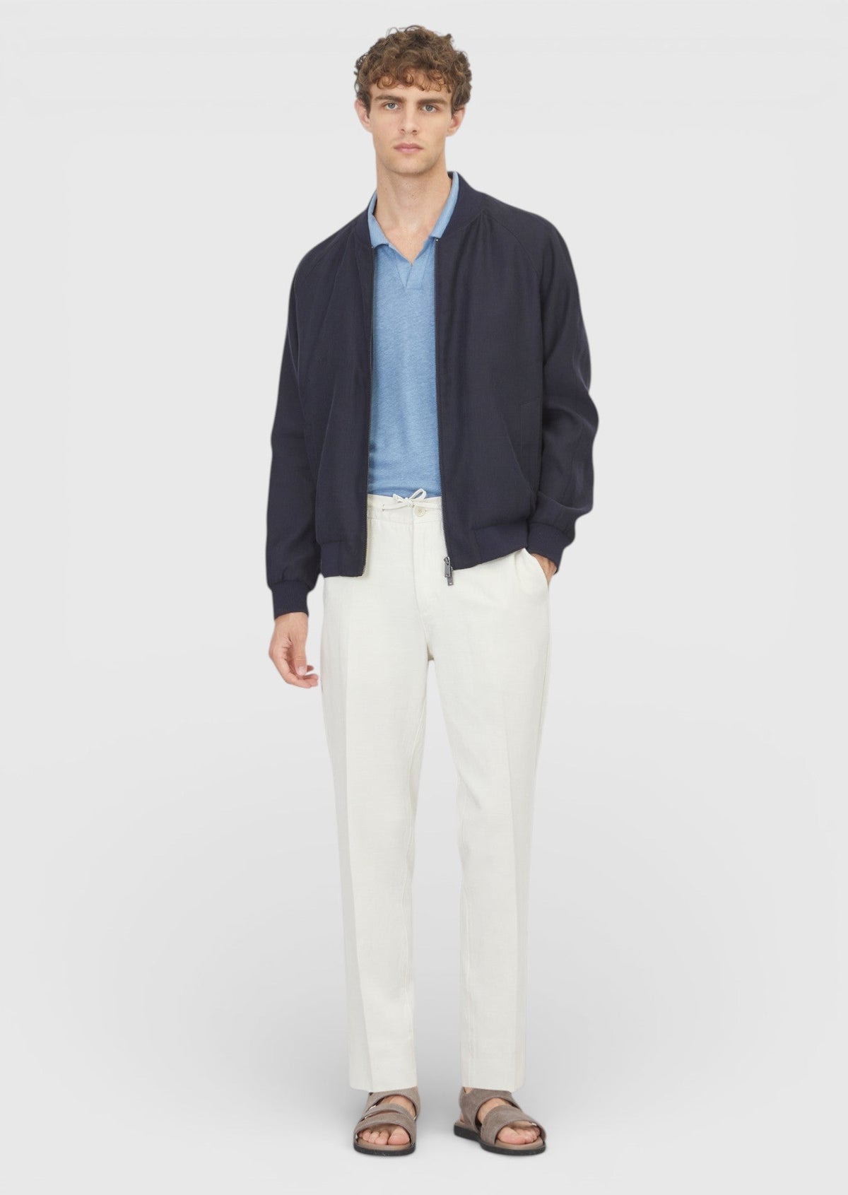 Marineblauer Regular Fit Freizeittechnikkab.