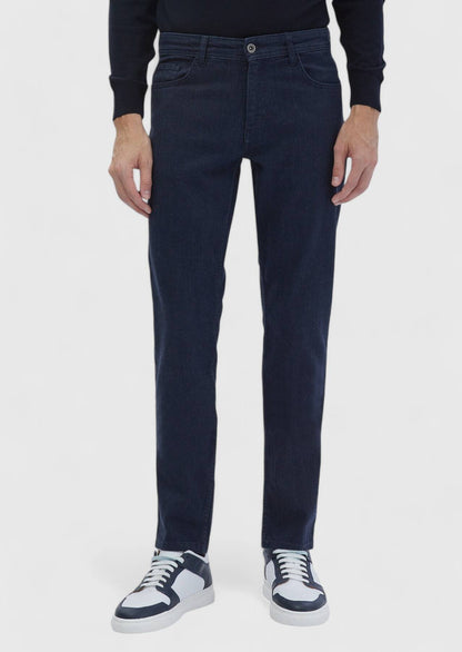 Schmal geschnittene Jeans aus Denim-Baumwollmischung