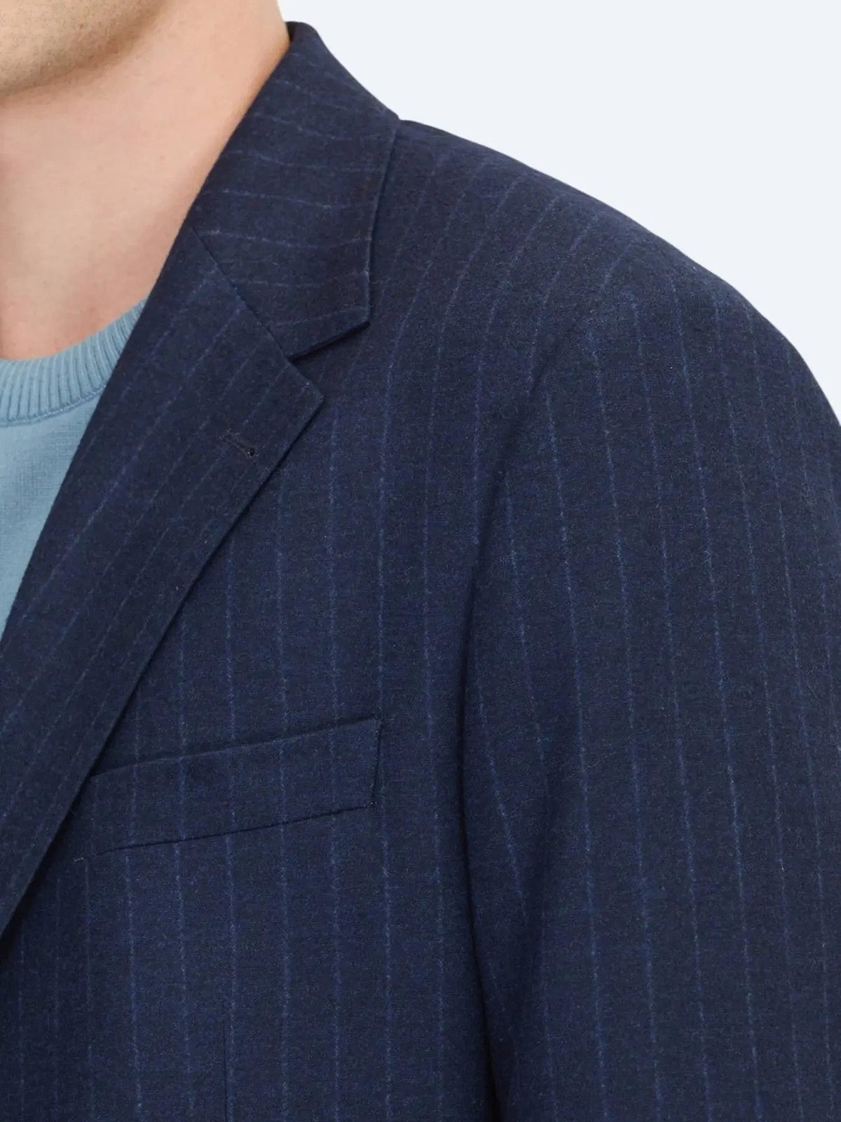 Marineblau gestreifte Komfortjacke