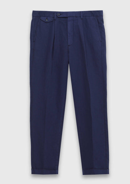 Marineblaue lockere Baumwollhose