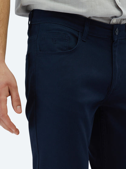 Lässige Hose aus gewebter Baumwollmischung