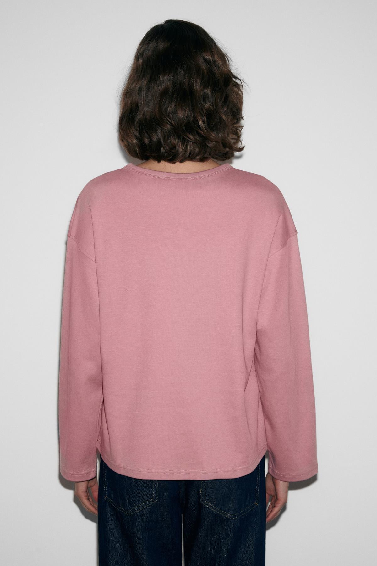 GRIMELANGE NEAT Damen Bio-Oversized-Shirt Rosa
