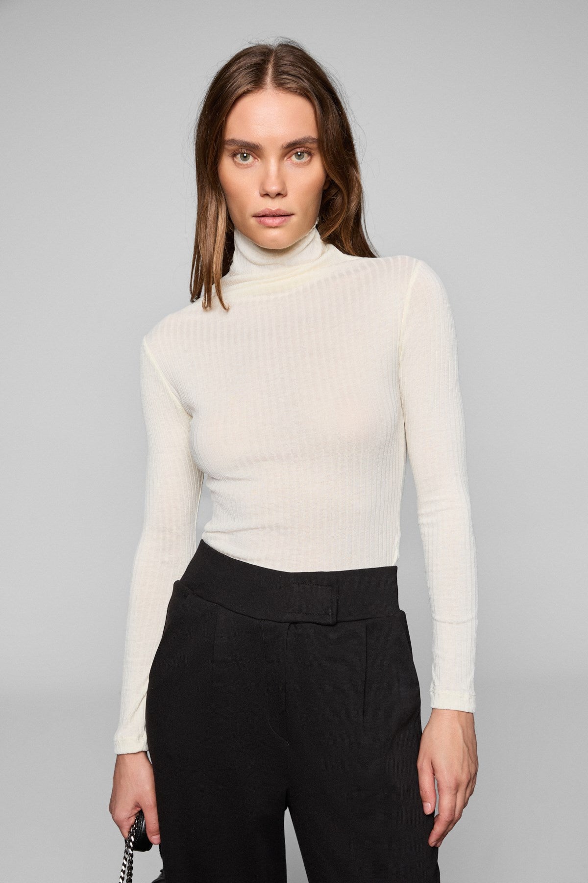 NELOURA Fischerbluse Stretch