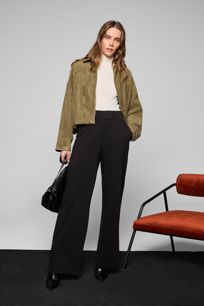 NELOURA Fischerbluse Stretch