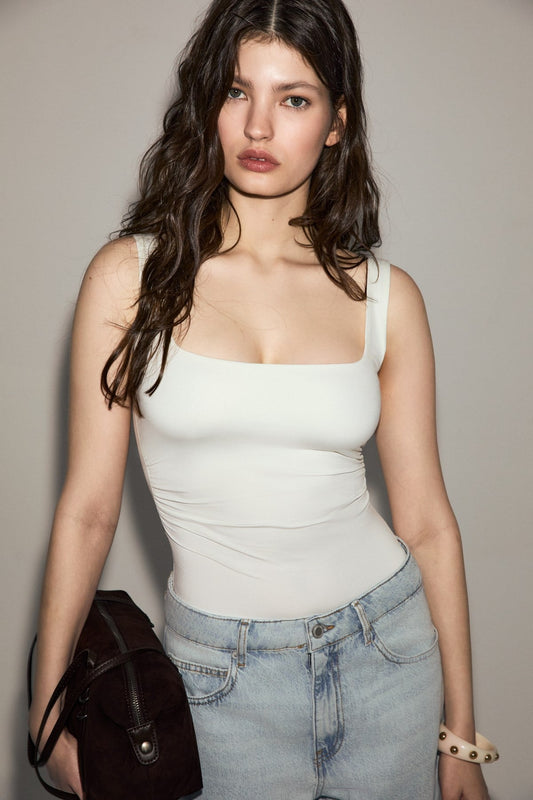 NERRA Damen U-Ausschnitt Bodysuit