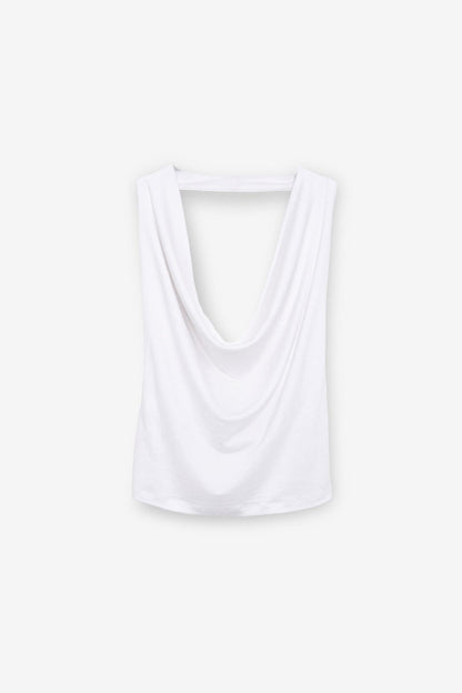 NESLIVA Damen Neckholder Crop Bluse