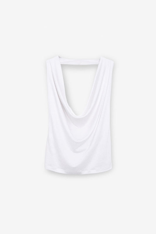 NESLIVA Damen Neckholder Crop Bluse