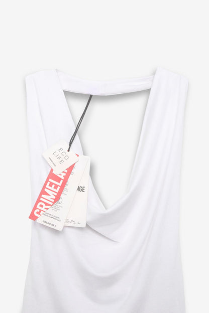 NESLIVA Damen Neckholder Crop Bluse