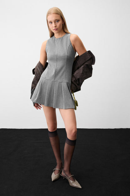 NESTA Damen Gestreiftes Minikleid