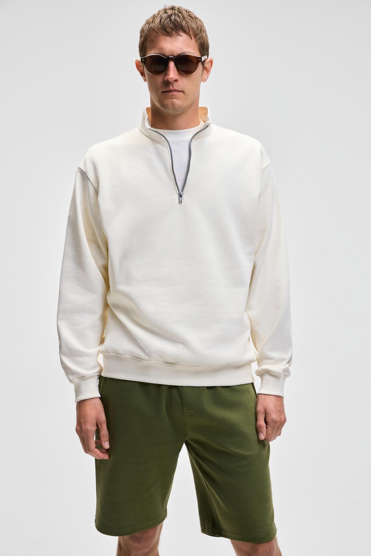 NESTOR Herren Half-Zip Sweatshirt