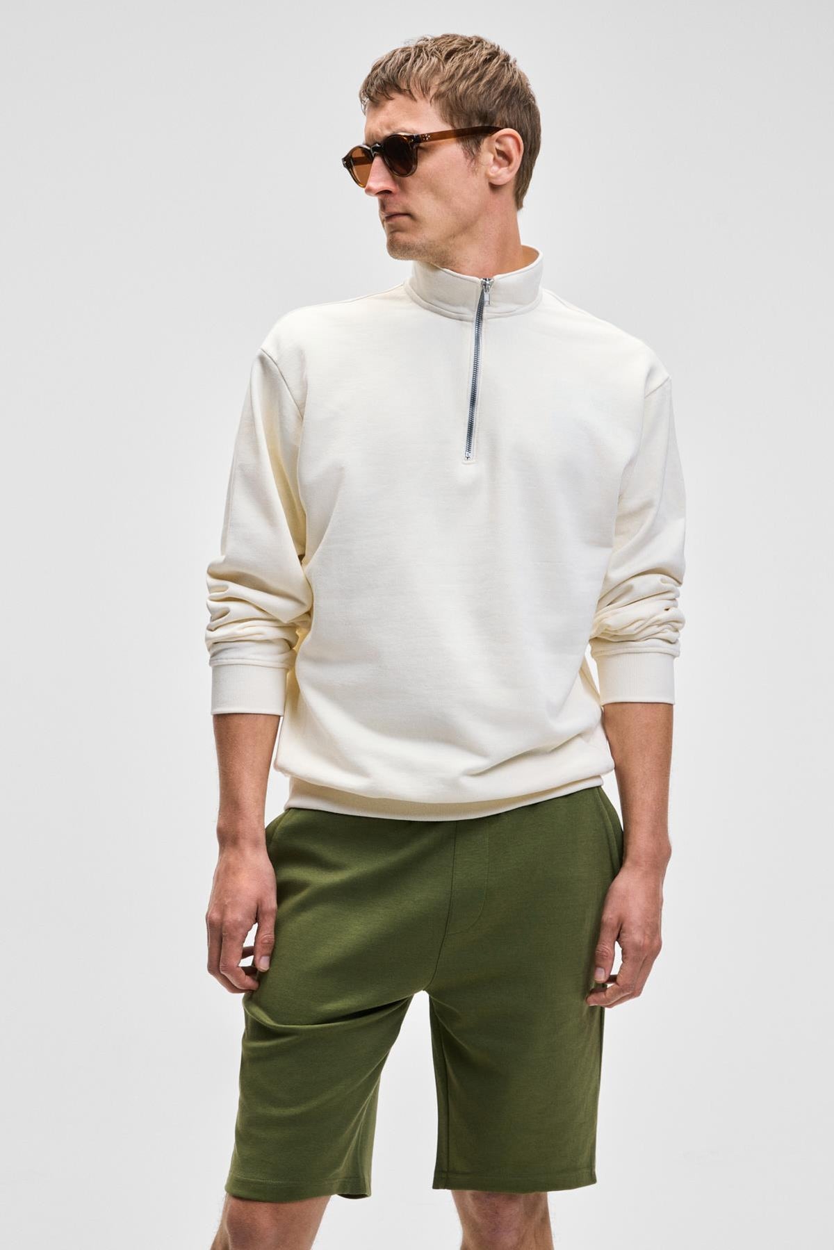 NESTOR Herren Half-Zip Sweatshirt