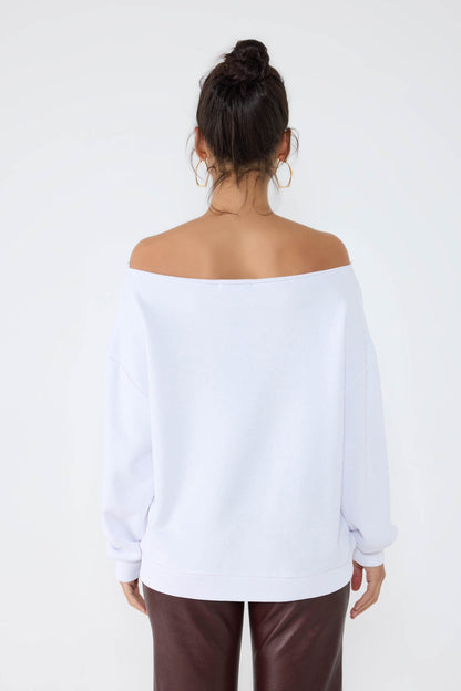New York bedrucktes weißes Sweatshirt