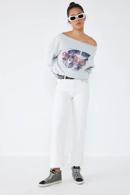 New York bedrucktes graues Sweatshirt