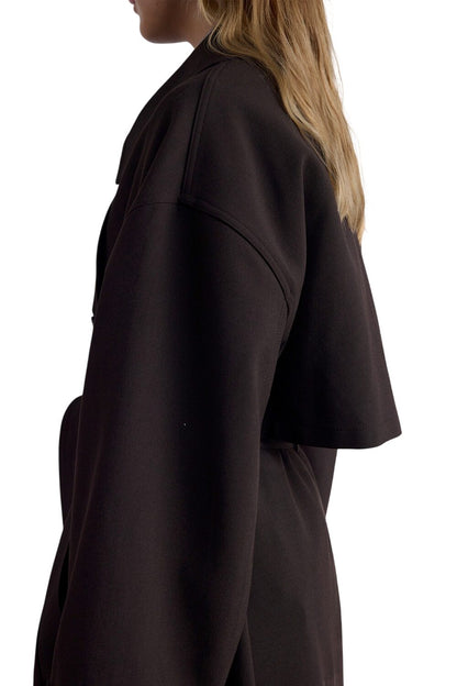 Nicola zweireihiger Trenchcoat, dunkelbraun