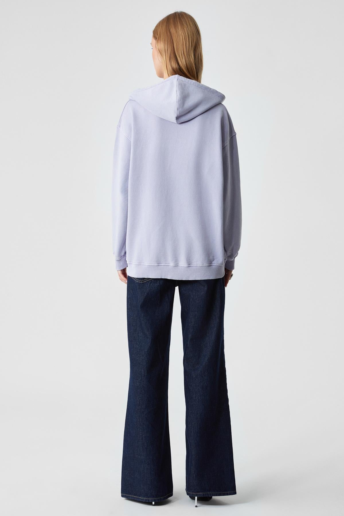 ETHIQUET NISPORENI Damen Bio-Baumwoll Hoodie Flieder