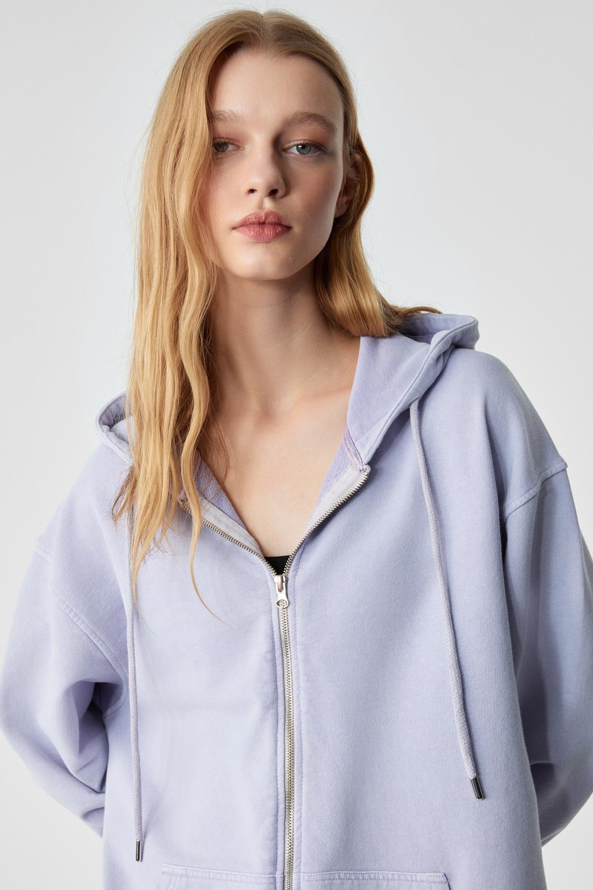 ETHIQUET NISPORENI Damen Bio-Baumwoll Hoodie Flieder