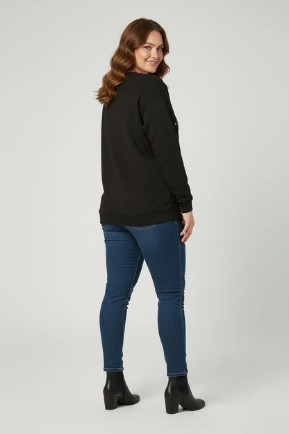 Weihnachtsmützen-Sweatshirt