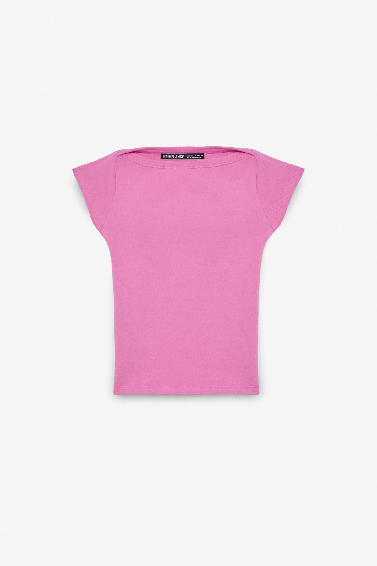 GRIMELANGE NOEMI Damen Ballerina-Ausschnitt Bluse Rosa