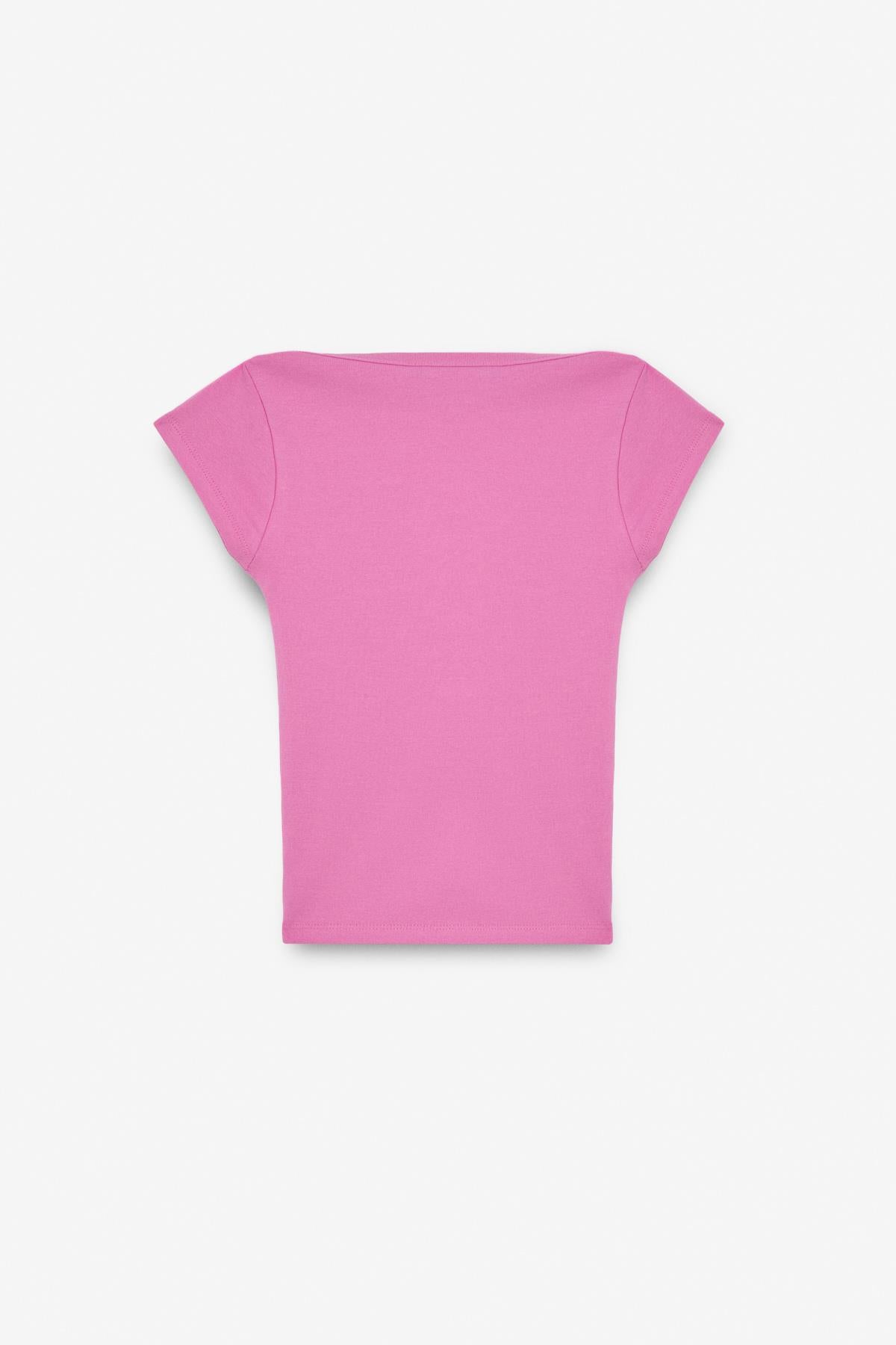 GRIMELANGE NOEMI Damen Ballerina-Ausschnitt Bluse Rosa