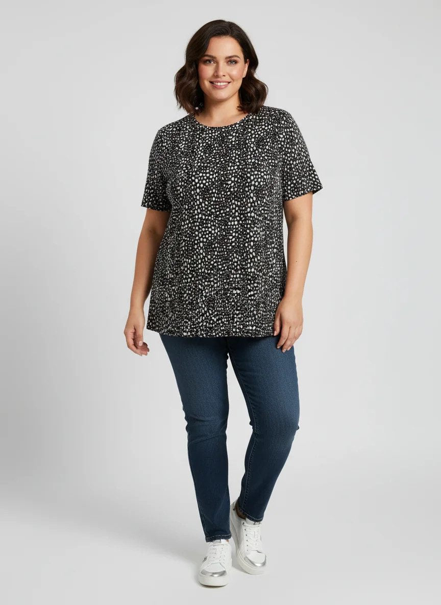 Bluse mit Polka-Dot-Muster