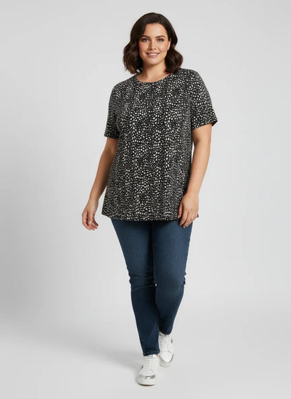 Bluse mit Polka-Dot-Muster